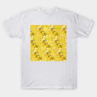 patchwork floral watercolor T-Shirt